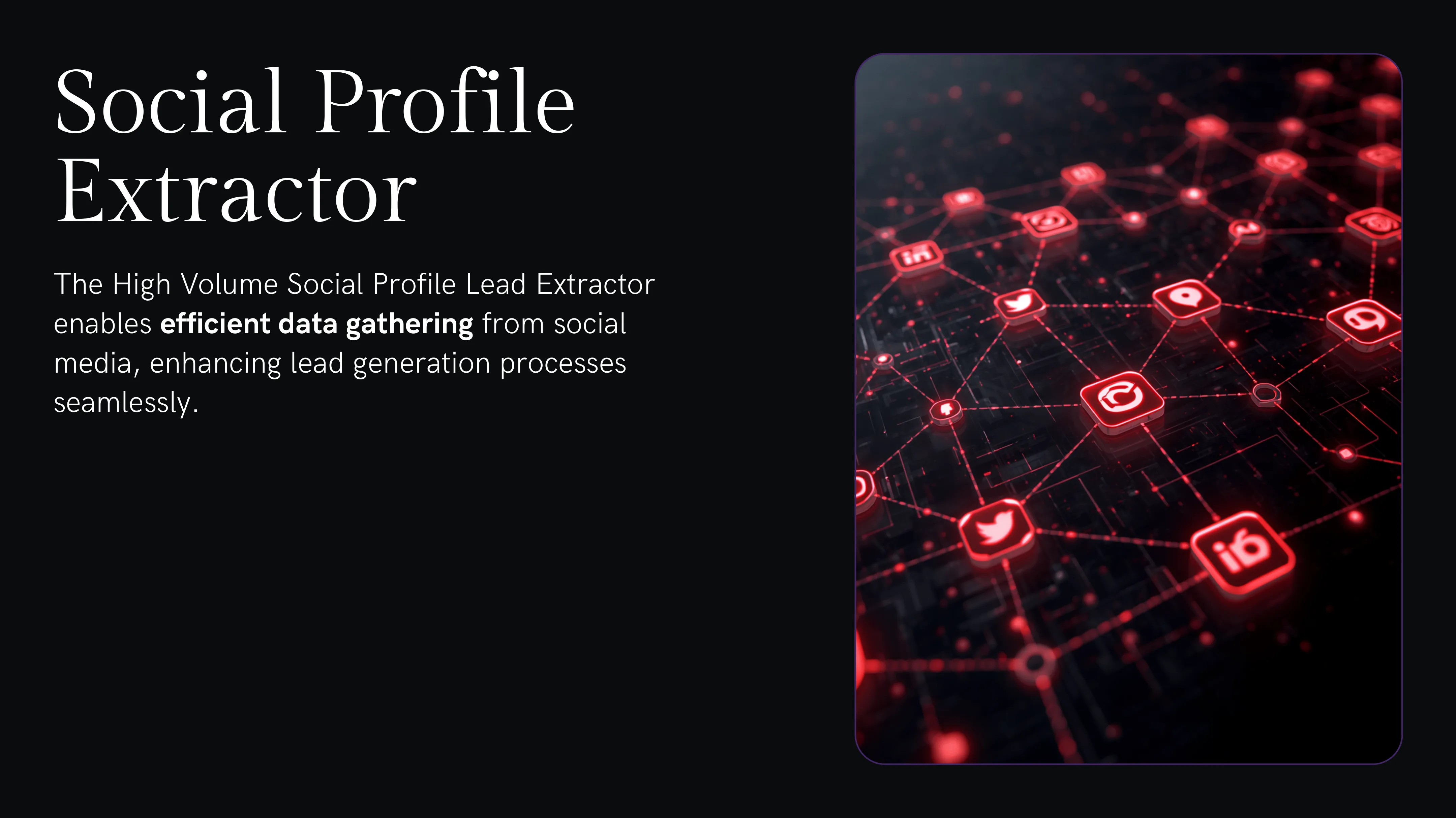 Social Profile Extractor