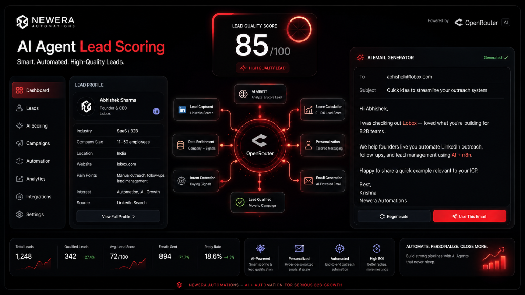 AI Lead Scorer & Email Generator Agent